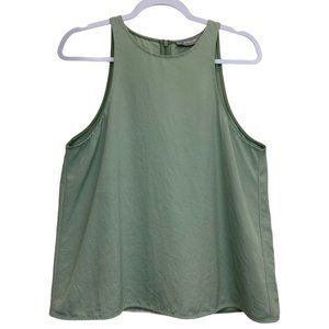 Everlane Green Japanese GoWeave High-Neck Tank Top